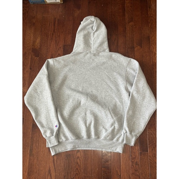 Yale Champion Hoodie Sweatshirt Large Gray Pullover Preppy VTG - Picture 5 of 5